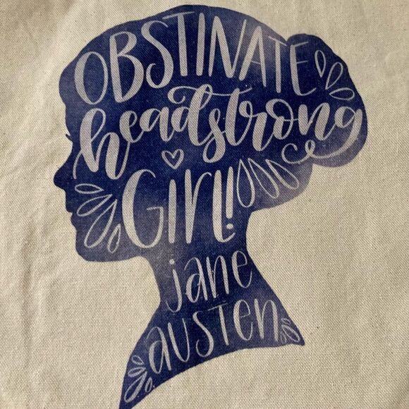“Obstinate, Headstrong Girl!” Jane Austen Tote - Picture 4 of 5